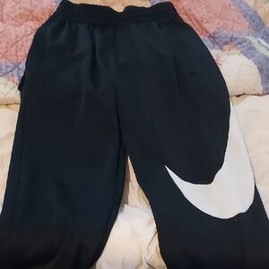 Nike Mens  Black and White Joggers